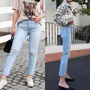 Anine Bing Sonya Jean Destructed Classic Blue | 23